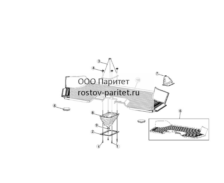Напольные коврики и уплотнения, управление диапазонами трансмиссии, кабина - ST305288 479.jpg
